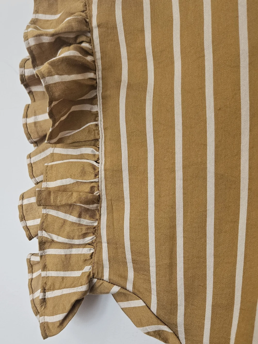 ZARA WOMAN Striped Cinch-Waist Button Shirt - Picture 5 of 14